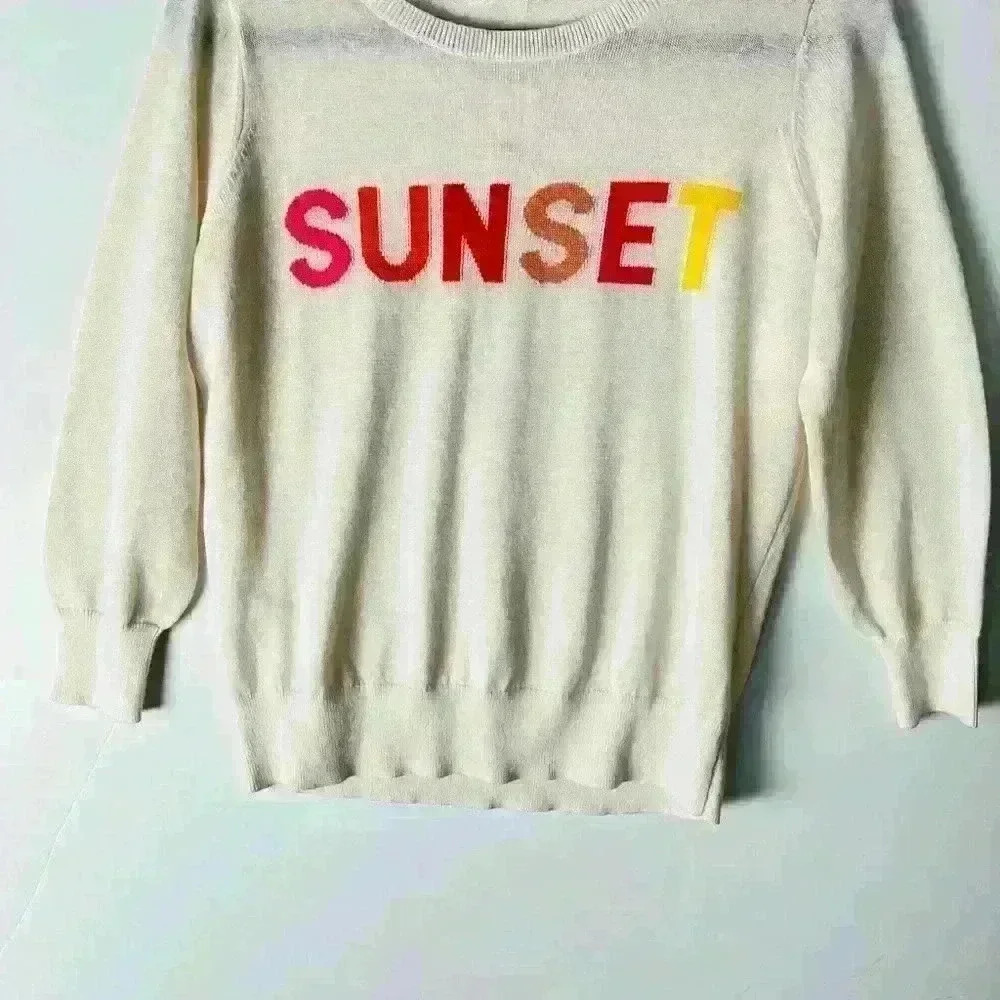 NWT! Loft Linen Sunset Lightweight Sweater - Picture 2 of 6